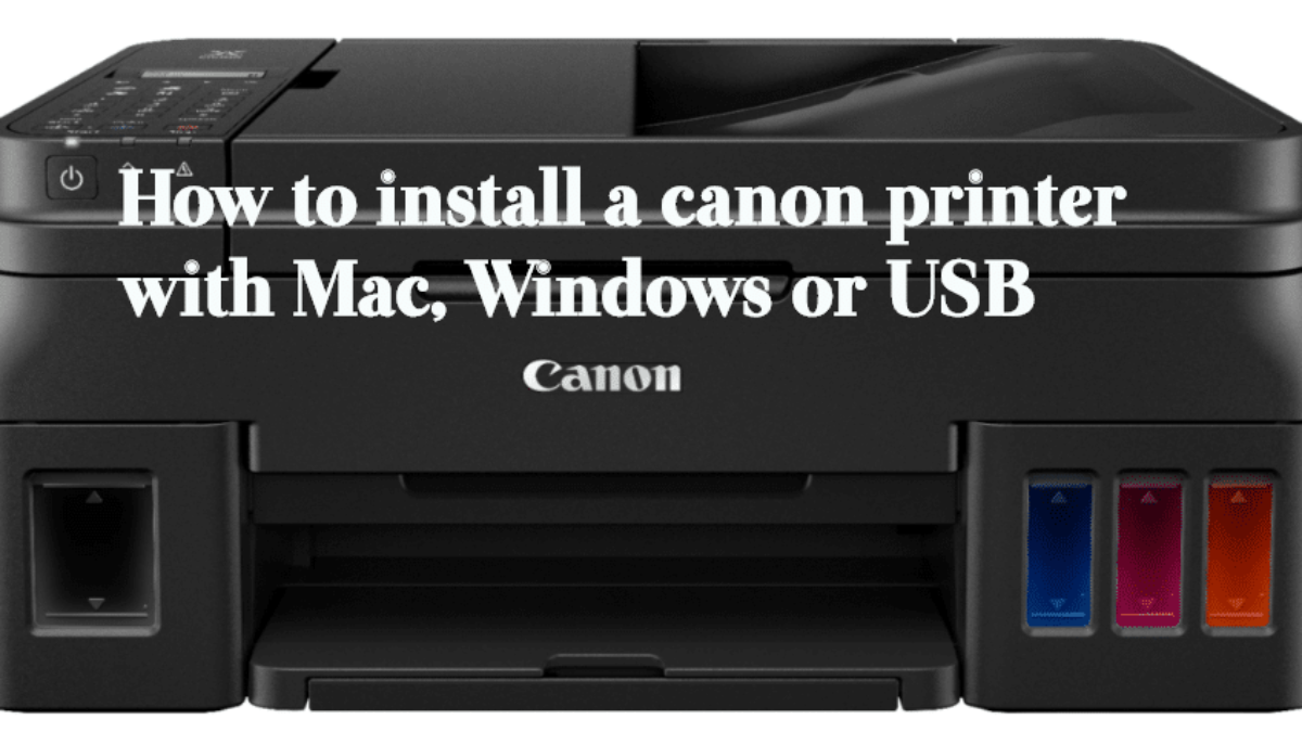 install canon printer on mac