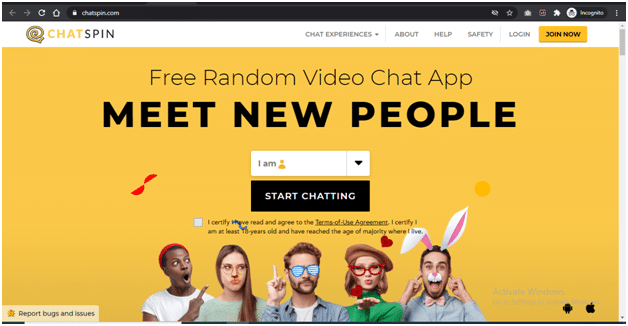 Chatspin - Random Video Chat, Talk to Strangers
